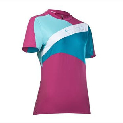 CUBE Am Wls Roundneck Jersey S/S Berry/Blue