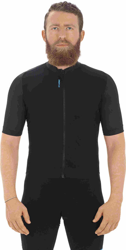 CUBE Slt Jersey S/S Black/Blue