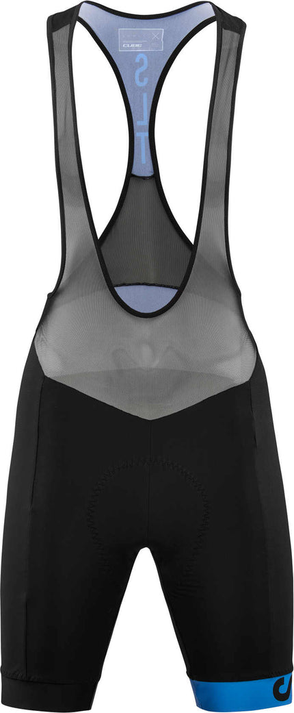 CUBE WS Slt Bib Shorts Black/Blue