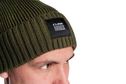CUBE BEANIE OLIVE