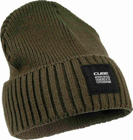 CUBE BEANIE OLIVE