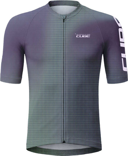 CUBE ROAD/XC JERSEY S/S BLUE/PLUM