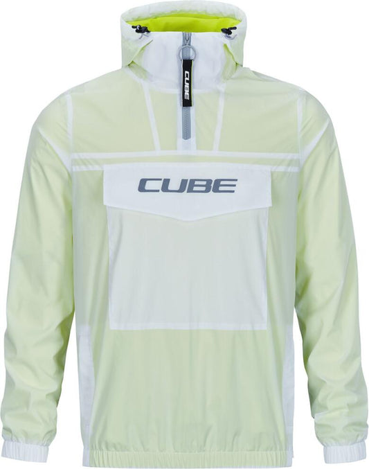 CUBE PULLOVER JACKET GREY/NEON YELLOW