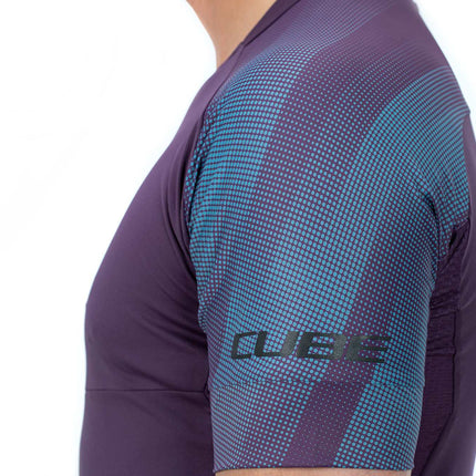 CUBE Atx Round Neck Jersey S/S Plum