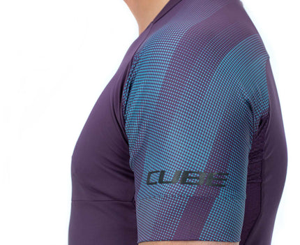 CUBE Atx Round Neck Jersey S/S Plum