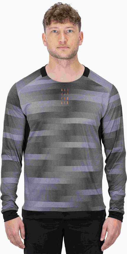 CUBE Atx Round Neck L/S Grey/Black