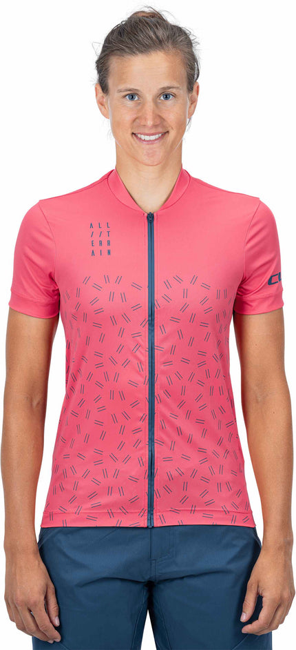 CUBE Atx WS Jersey Full Zip S/S Coral