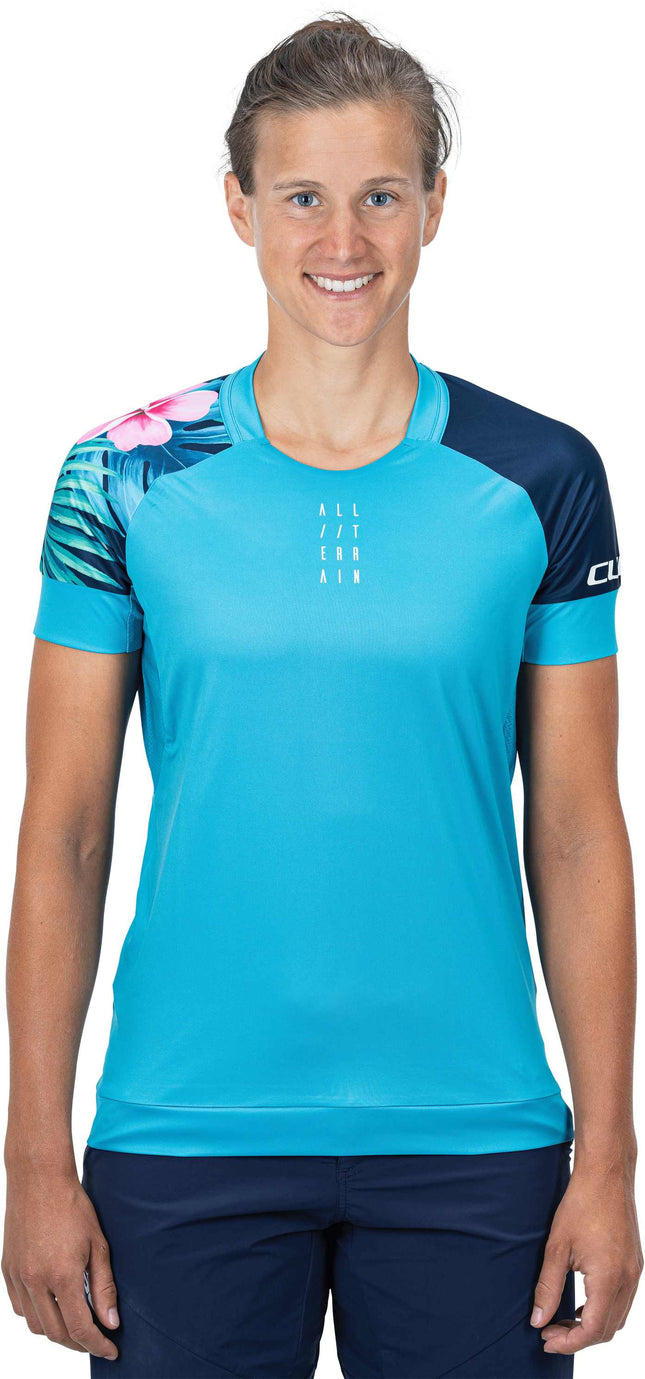 CUBE Atx WS Round Neck Jersey S/S Blue