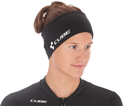 CUBE Functional Headband Race Be Warm Blk/White
