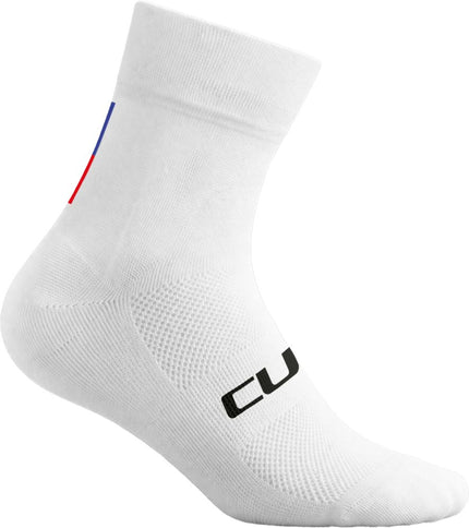 CUBE SOCKS MID CUT ROAD/XC TEAMLINE WHITE