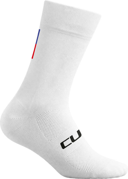 CUBE SOCKS HIGH CUT ROAD/XC TEAMLINE WHITE