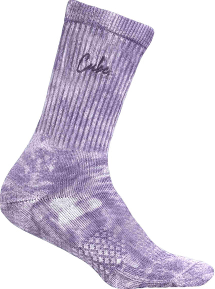 CUBE SOCKS AFTER RACE HIGH CUT SCRIPT WASHED PURPLE