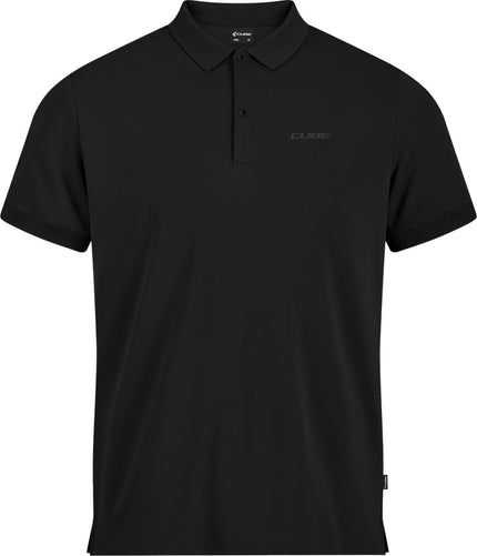 CUBE ORGANIC POLO SHIRT BLACK