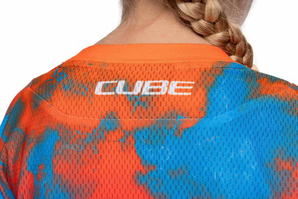 CUBE MTB JERSEY ROOKIE X ACTIONTEAM L/S BLUE/PINK/ORANGE
