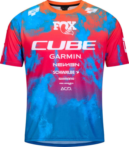 CUBE MTB JERSEY X ACTIONTEAM S/S BLUE/PINK/ORANGE