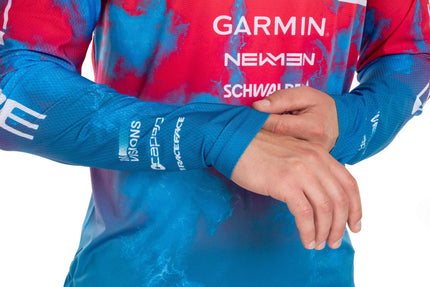 CUBE MTB JERSEY X ACTIONTEAM L/S BLUE/PINK/ORANGE