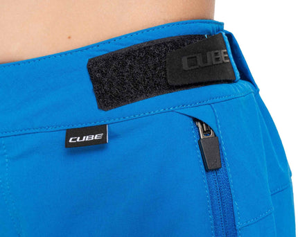 CUBE MTB BAGGY SHORT ROOKIE X ACTIONTEAM TOPAS BLUE