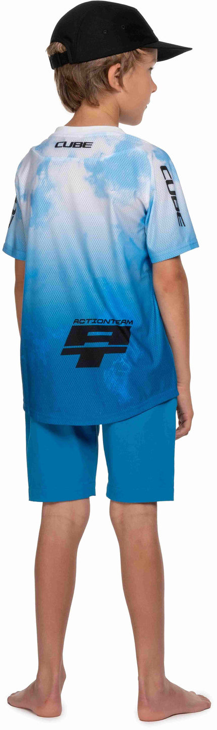 CUBE MTB BAGGY SHORT ROOKIE X ACTIONTEAM TOPAS BLUE