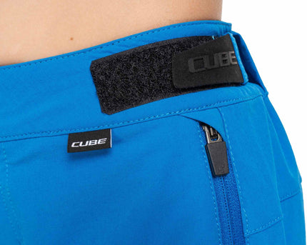 CUBE MTB BAGGY SHORT ROOKIE X ACTIONTEAM TOPAS BLUE