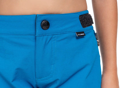 CUBE MTB BAGGY SHORT ROOKIE X ACTIONTEAM TOPAS BLUE