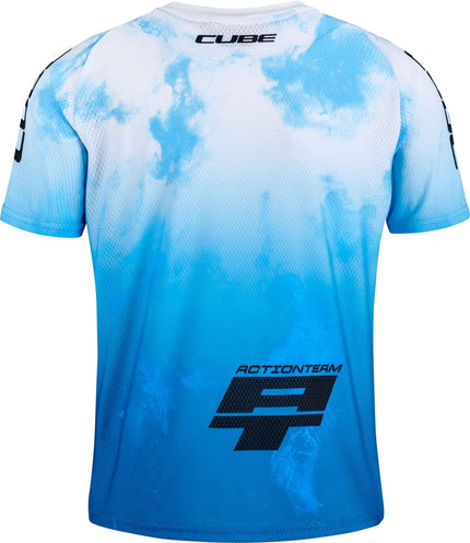 CUBE MTB JERSEY ROOKIE X ACTIONTEAM S/S TOPAS BLUE