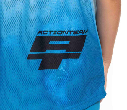 CUBE MTB JERSEY ROOKIE X ACTIONTEAM S/S TOPAS BLUE