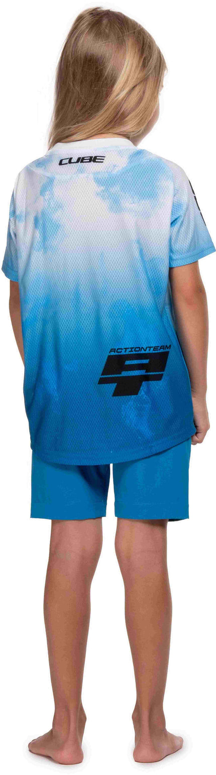 CUBE MTB JERSEY ROOKIE X ACTIONTEAM S/S TOPAS BLUE
