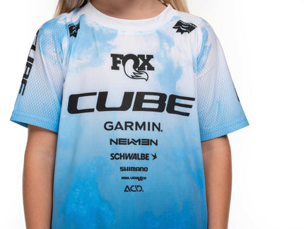 CUBE MTB JERSEY ROOKIE X ACTIONTEAM S/S TOPAS BLUE