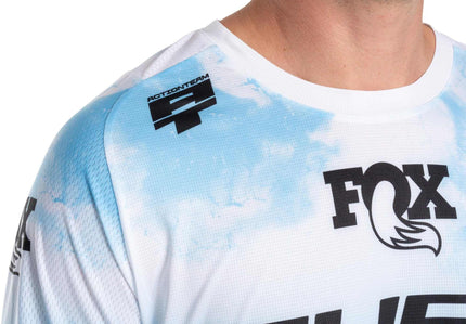 CUBE MTB JERSEY X ACTIONTEAM L/S TOPAS BLUE