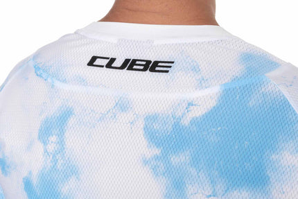 CUBE MTB JERSEY X ACTIONTEAM L/S TOPAS BLUE