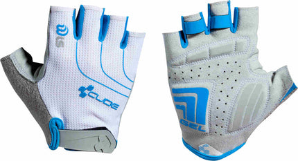 CUBE Natural Fit Wls Gloves Short Finger Wh/Gr/Blu
