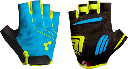 CUBE Gloves Natural Fit Ltd Shortfinger Blue/Lime/Blk