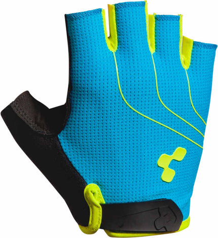 CUBE Gloves Natural Fit Ltd Shortfinger Blue/Lime/Blk