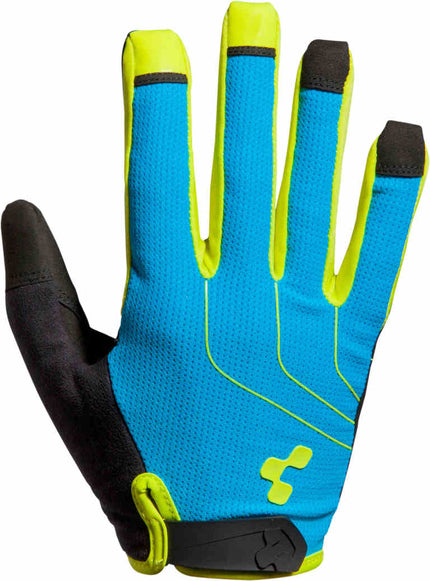 CUBE Gloves Natural Fit Ltd Longfinger Blue/Lime/Blk