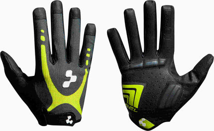 CUBE Natural Fit Gloves Touch Long Finger Lime/Blk