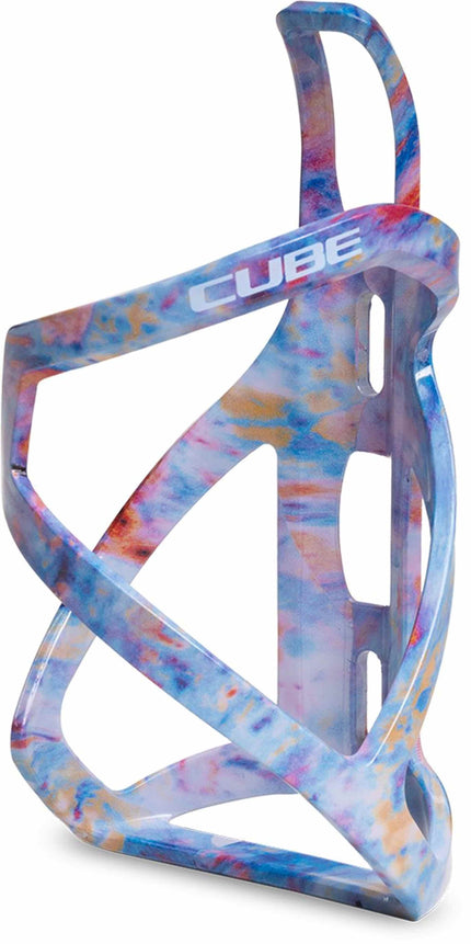 CUBE BOTTLE CAGE HPP LEFT SIDECAGE ARTLINE CYCLAMEN/PURPLE