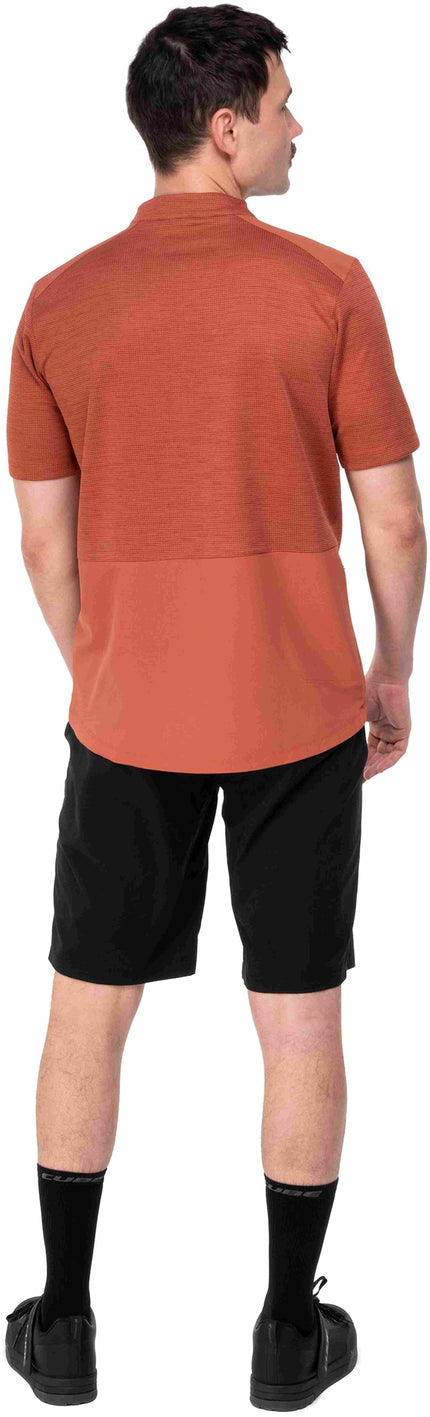 CUBE JERSEY HALF ZIP CMPT S/S RED