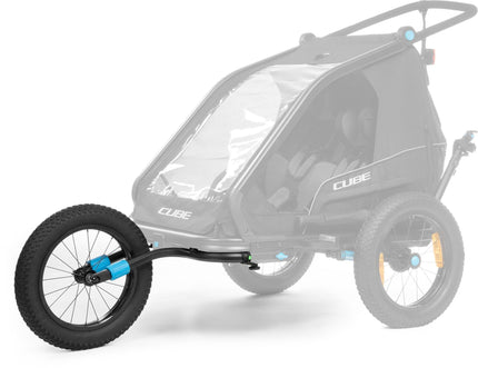 CUBE FAT WHEEL JOGGER KIT FOR KIDS TRAILER DOUBLE BLACK