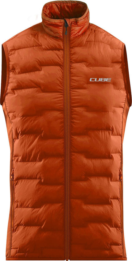 Cube Padded Vest Orange