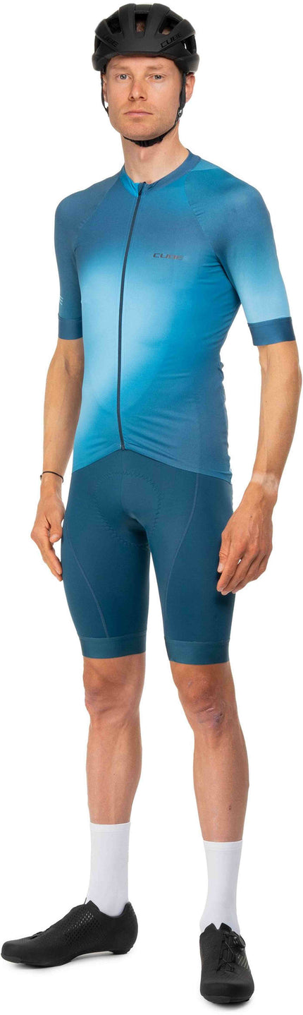 CUBE ROAD/XC JERSEY S/S PETROL