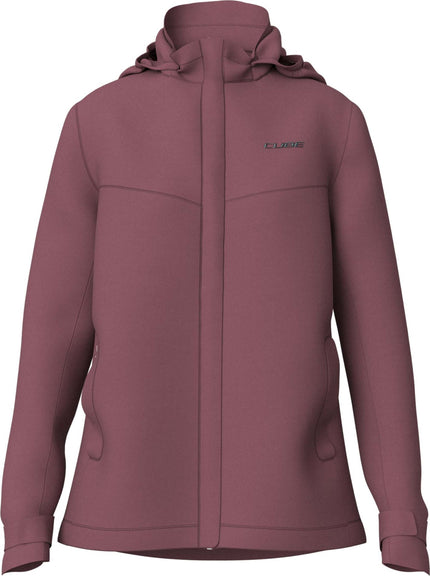 CUBE WS RAIN JACKET CMPT BORDEAUX