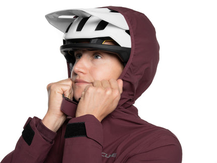 CUBE WS RAIN JACKET CMPT BORDEAUX