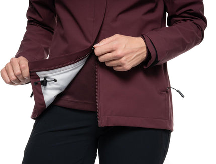 CUBE WS RAIN JACKET CMPT BORDEAUX