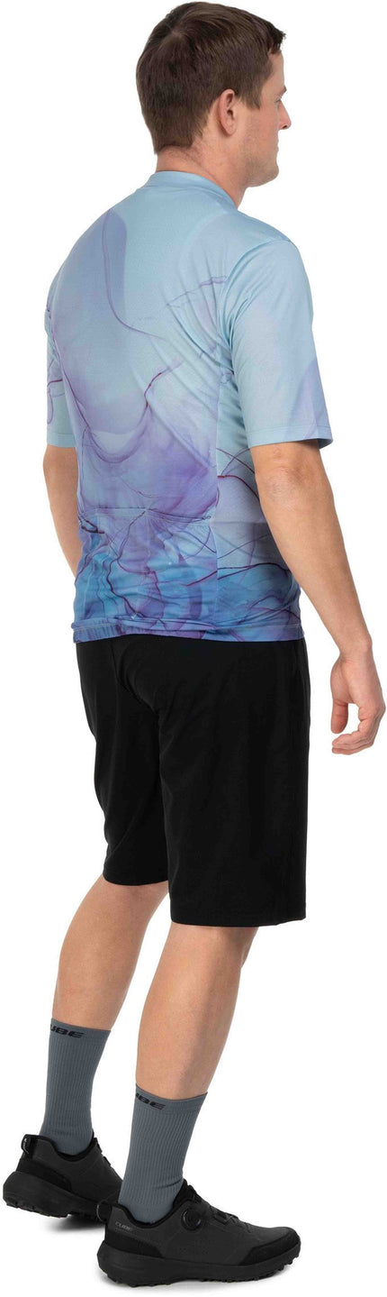 CUBE JERSEY CMPT ARTLINE S/S BLUE/PURPLE