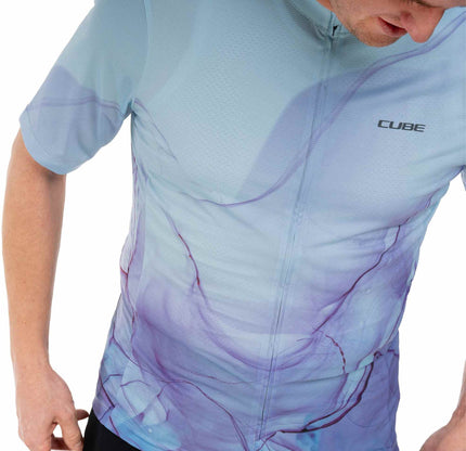 CUBE JERSEY CMPT ARTLINE S/S BLUE/PURPLE