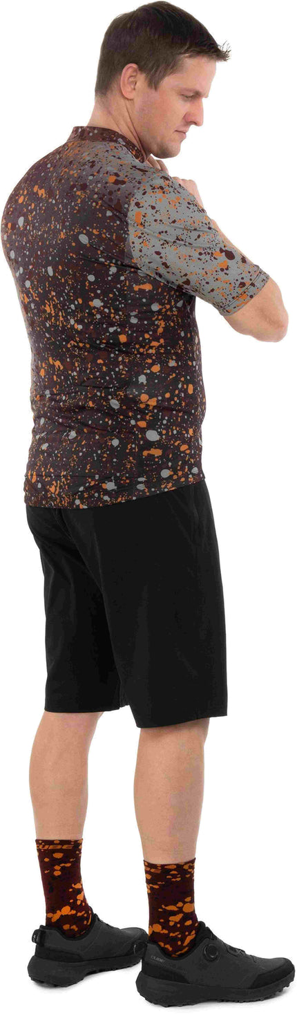 CUBE JERSEY CMPT SPRINKLE S/S BROWN