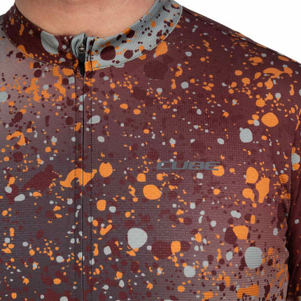 CUBE JERSEY CMPT SPRINKLE S/S BROWN