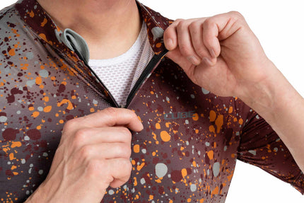 CUBE JERSEY CMPT SPRINKLE S/S BROWN