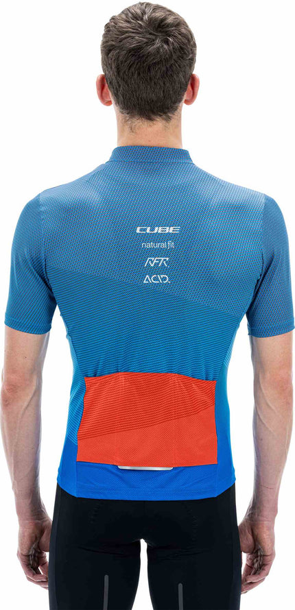 CUBE TEAMLINE JERSEY CMPT S/S BLUE/RED/GREY