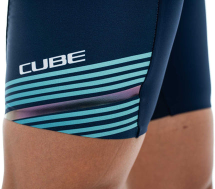 CUBE Teamline WS Cycle Shorts Blue/Mint